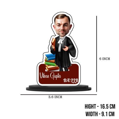 Personalized Lawyer Gift | Caricature for Lawyer Law Student | Gift For Lawyer & Advocate | Birthday Gift Items